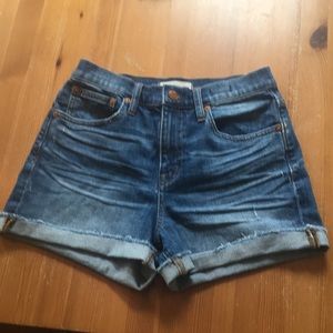 Madewell High-Rise Denim Shorts. Size 25.